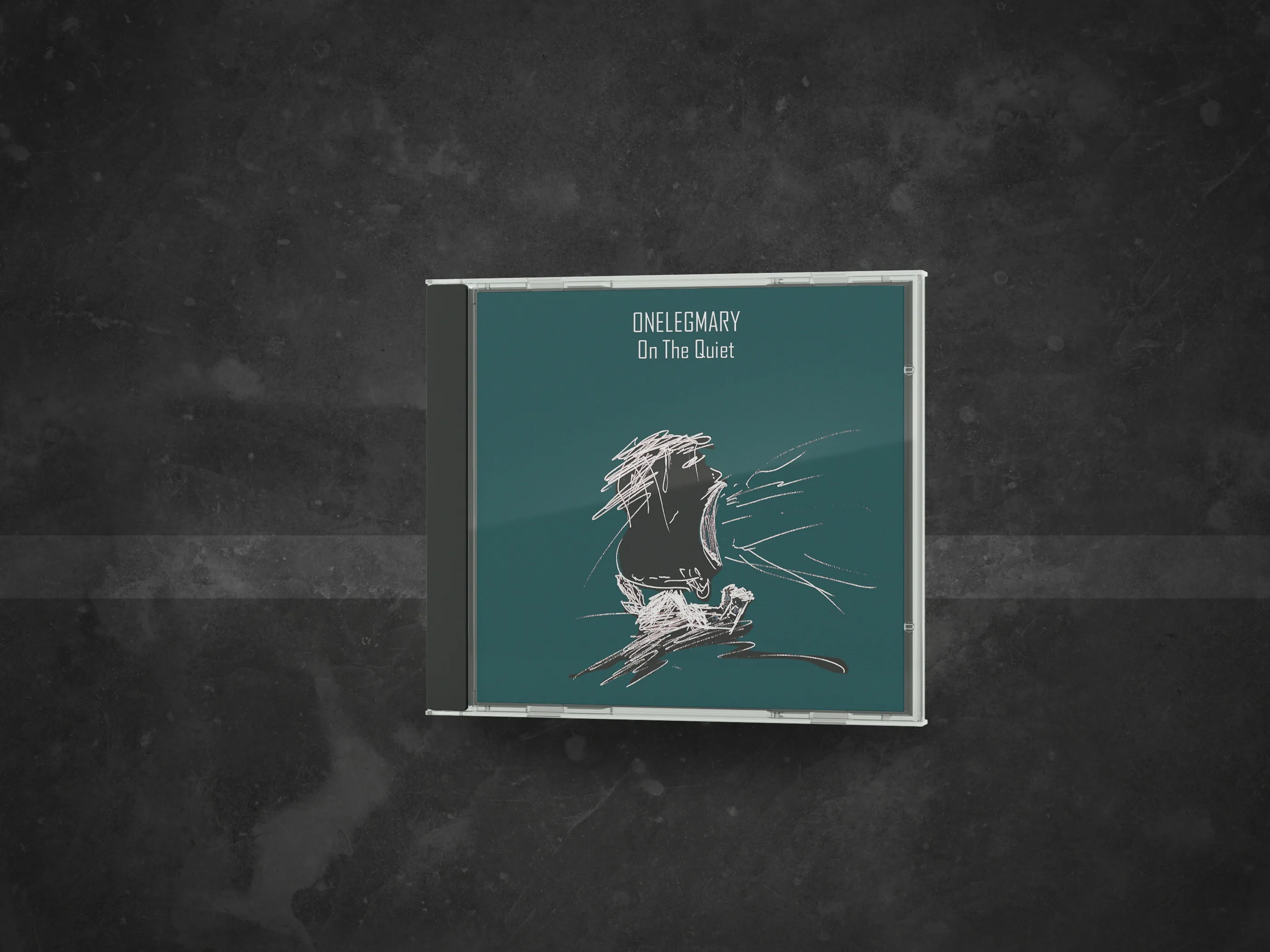 On the quiet CD front mockup